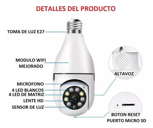 CAMARA BOMBILLO 360